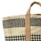 Hello Honey® 24" Modern Boho Woven Jute Bag with Waterproof Liner and Contemporary Pattern